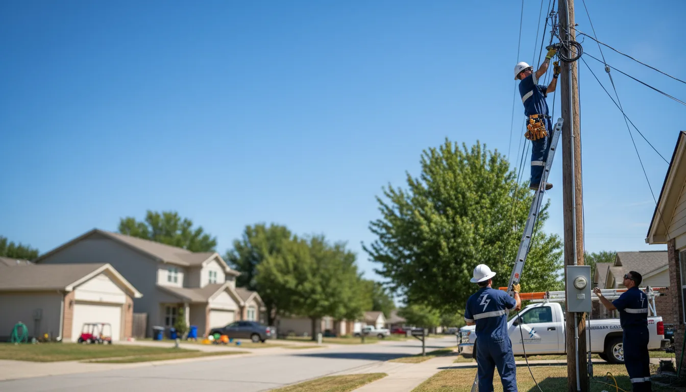 Residential electrician providing installation services in Kincaid, IL
